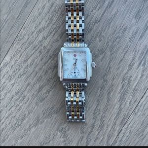 Michele two toned watch